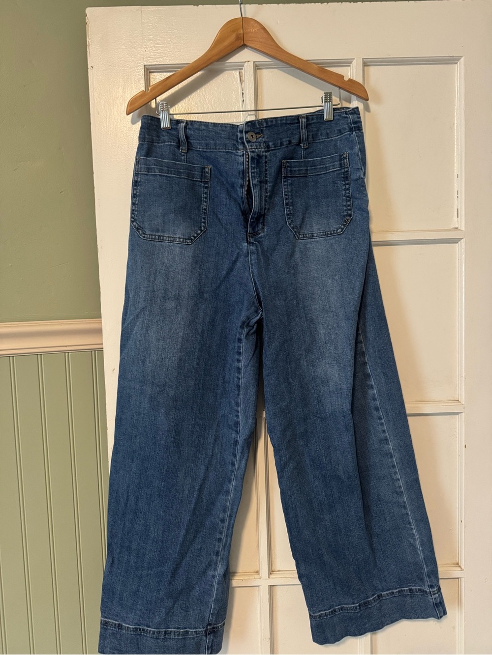 Habitat Wide-Leg Dark Blue Denim Jeans
